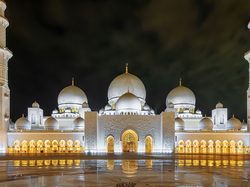 Zjednoczone Emiraty Arabskie, Noc, Meczet Szejka Zayeda, Abu Dhabi